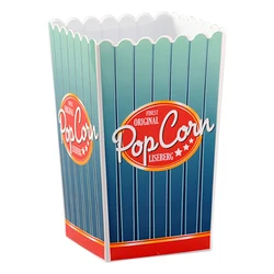 personalized Open-top Reusable popcorn bucket plastic popcorn packaging favor boxes Containers For party wedding