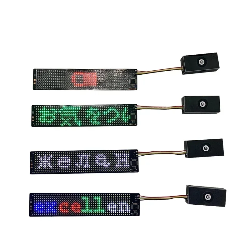 DIY 12*48 СВЕТОДИОДНЫЙ модуль панели гибкий пиксель BT приложение программируемый декоративный шлем вставка ткань шляпа светящийся светодиодный дисплей матричный экран