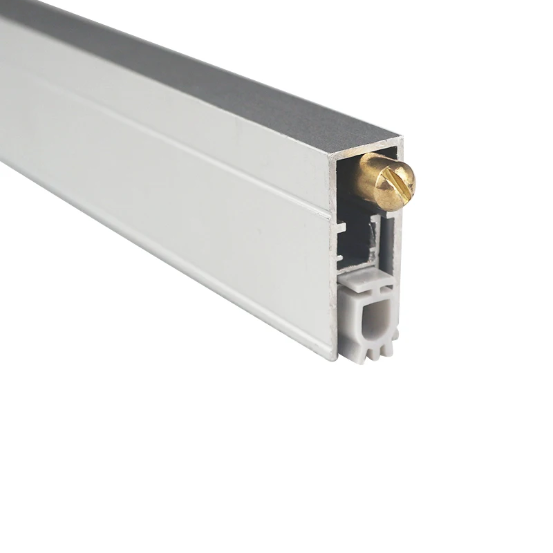 Wind water cut sound proof Aluminum automatic door bottom drop down seal stopper/under door seal