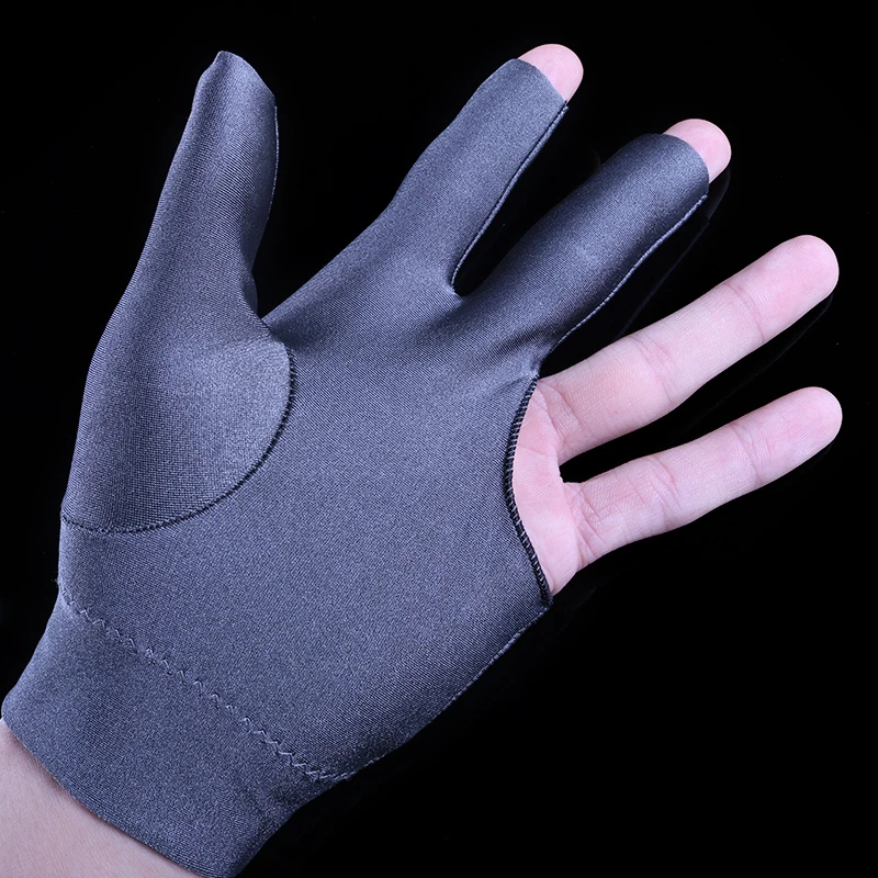 High quality snooker pool left hand open three finger glove billiard accessories