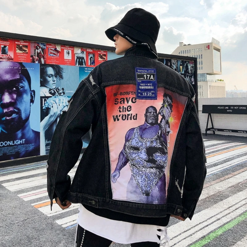 
Good Quality Fashion Street Style Jacket Black Jean Coat For Boy Latest Coat Styles For Men 