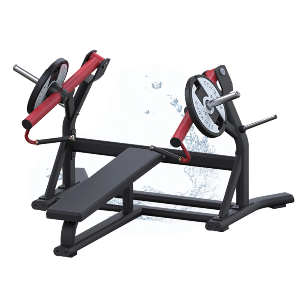 
Supply best quality plate loading free weight gym equipment horizontal press bench 