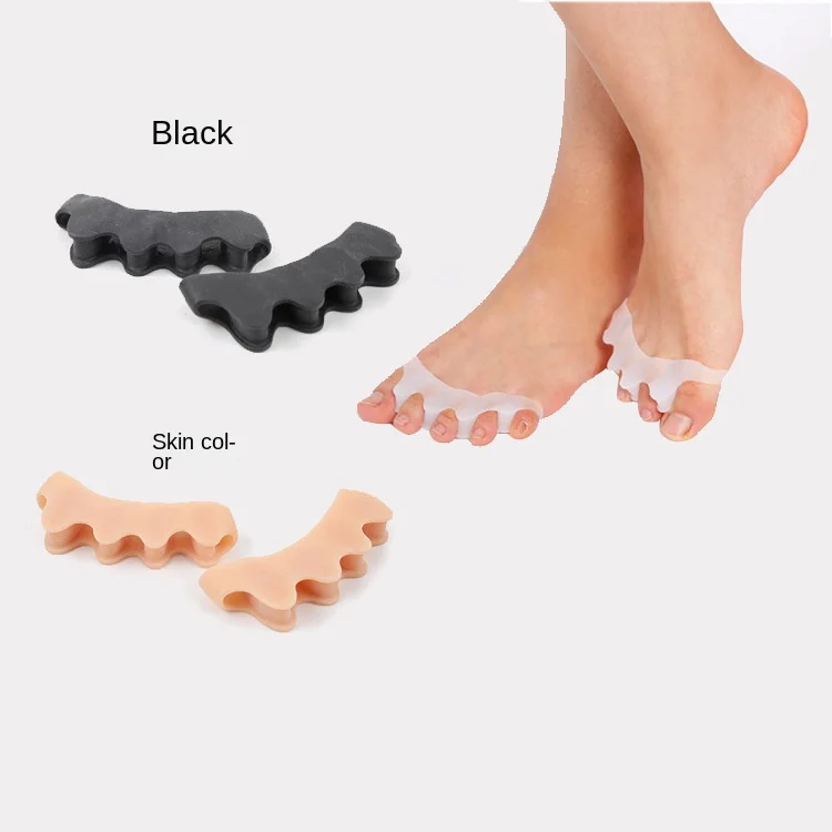 Factory Direct Sales Cross-Border Hot Source Five-Finger Silicone Gel Toe Separator Orthosis Hallux Valgus Direct Manufacturer