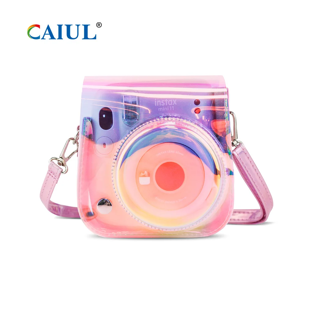 
Caiul Exclusive Fujifilm Clear Instax Mini 11 Iridescent Protective Camera Case 