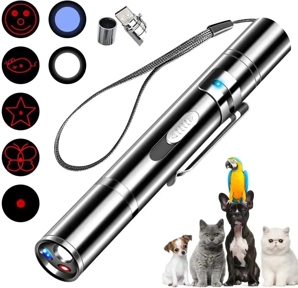 LED light torch Laser pointer cat teaser Exerciser Cat toy