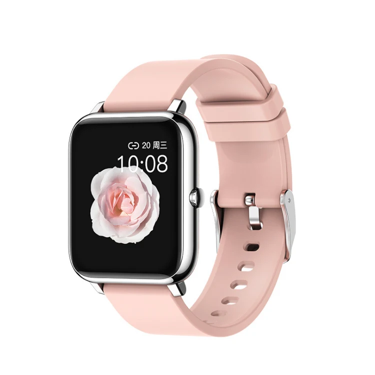 2021 Smart Watch P22 Men Women Bracelet with Metal Body Custom Dial Full Screen Touch Wrist Watches pk P8 P9 Smartwatch