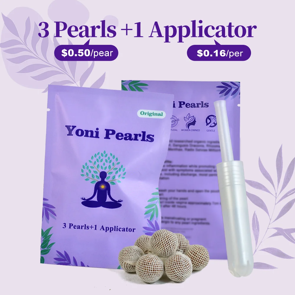 Aromlife yoni pearls original 3 in 1 feminine hygiene products yoni pearl applicator organic vaginal cotton tampons for women