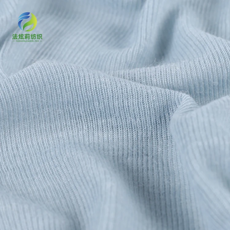 Oeko-tex 100  Lenzing Tencel Lyocell Knitted Jersey 2*1rib Fabric For T-shirt