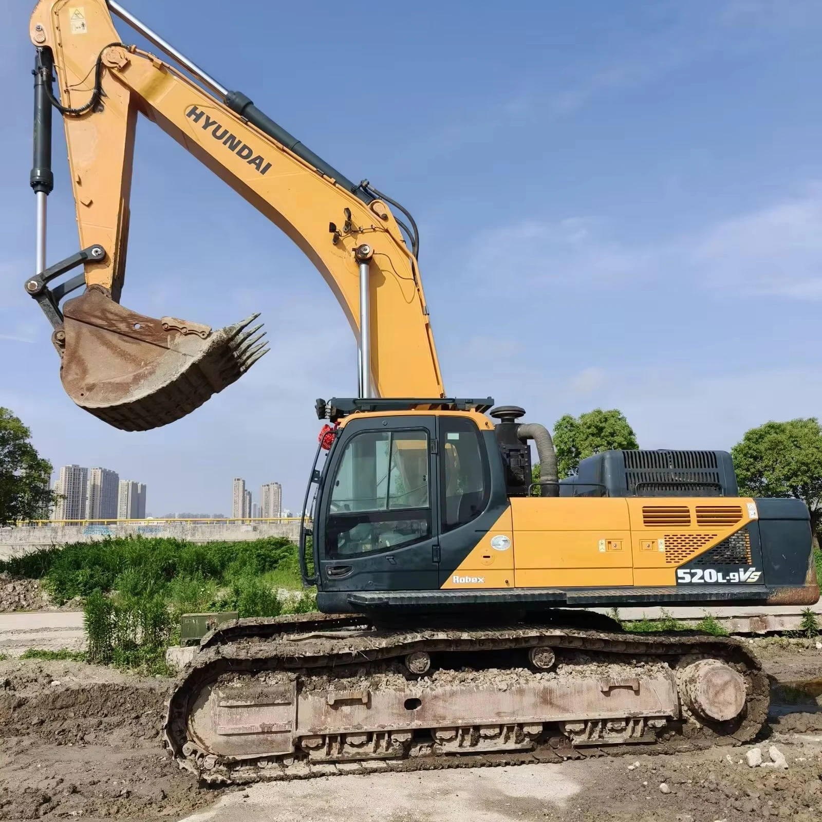 50 тонн подержанный экскаватор Hyundai 520L-9VS 520-9 520L-9 большой Hyundai 520 Подержанный инвентарь для продажи