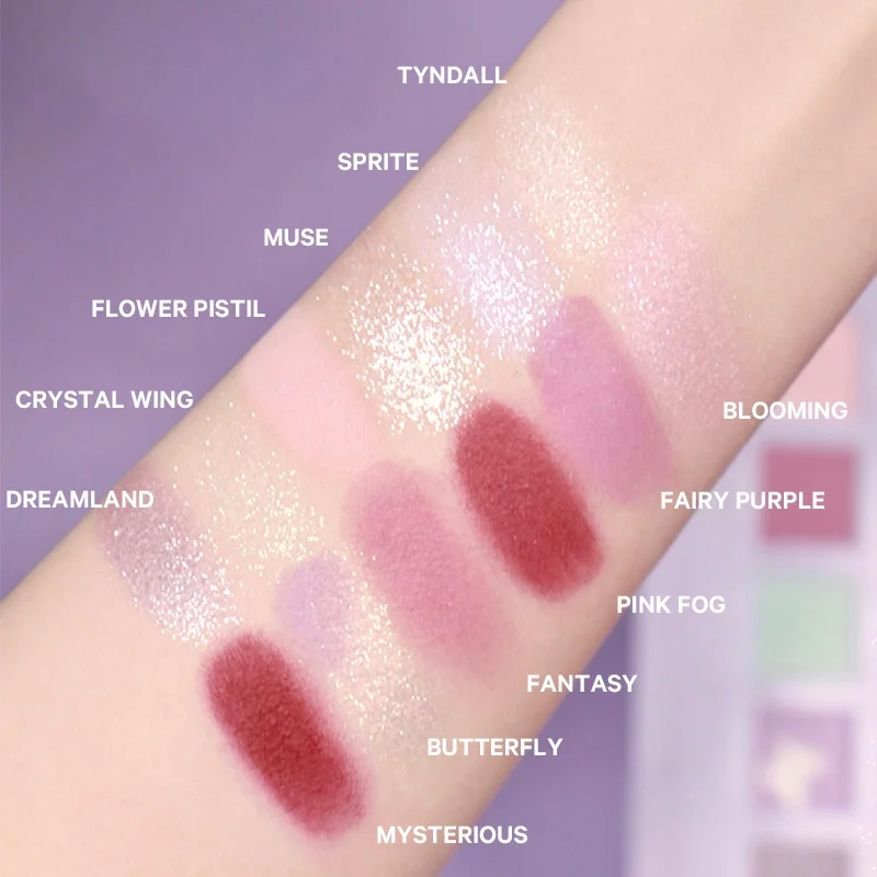 Perfect Diary Private Label Custom Eye Shadow Pigmented 12 Color Eyeshadow Palette luxury eyeshadow palette