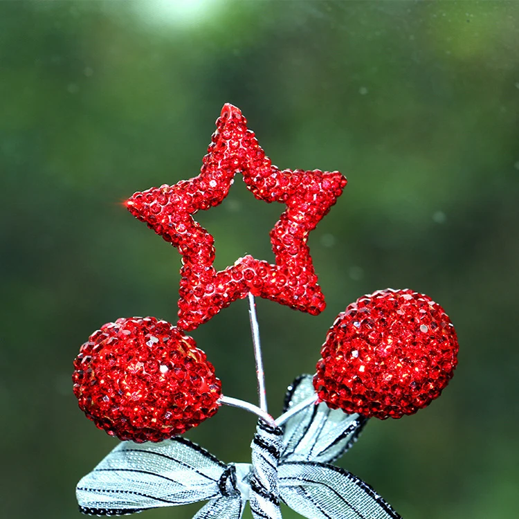 Bling star Spring cartoon doll cute cat car decoration