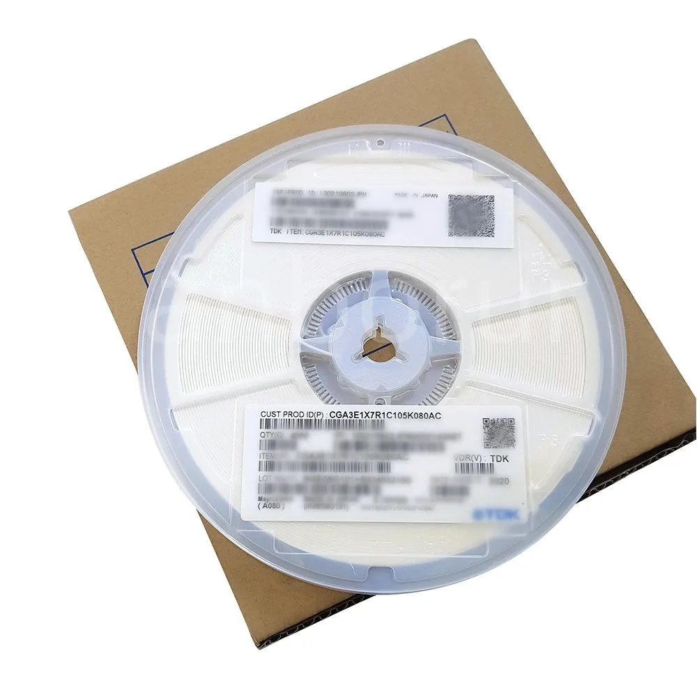 TDK Capacitor C1608X6S1A685K080AC CAP CER 6.8UF 10V X6S 0603