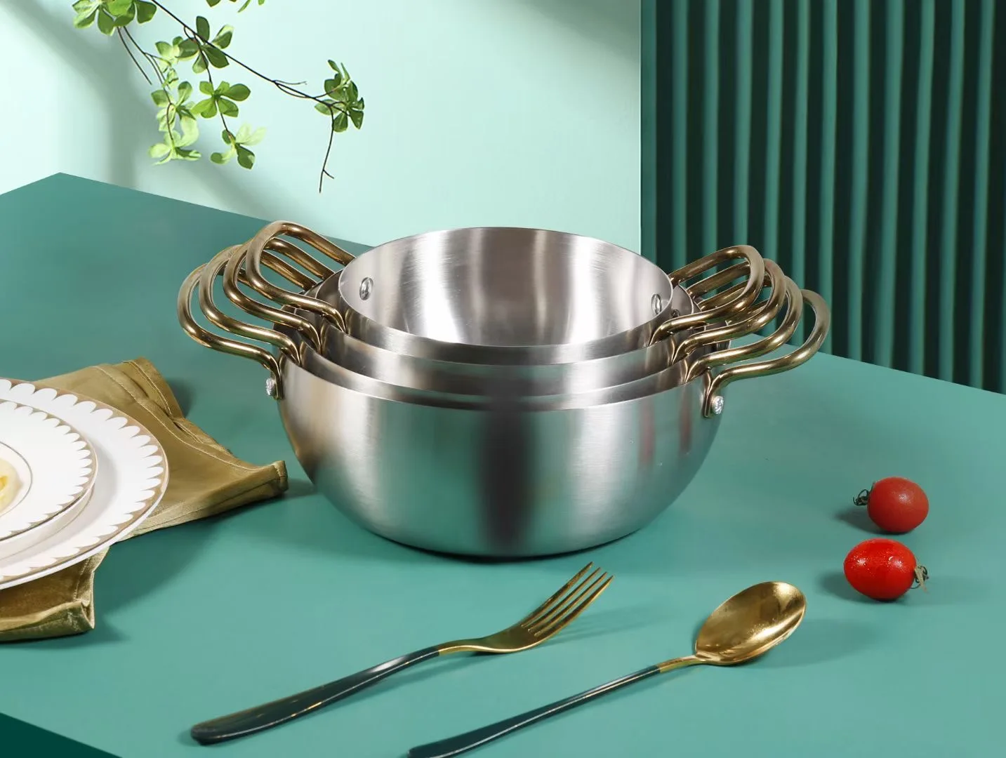 Wholesale Non Stick Pots Korean Hot Soup Cooking Noodle Ramen Cooking  Kitchen soup & stock pots