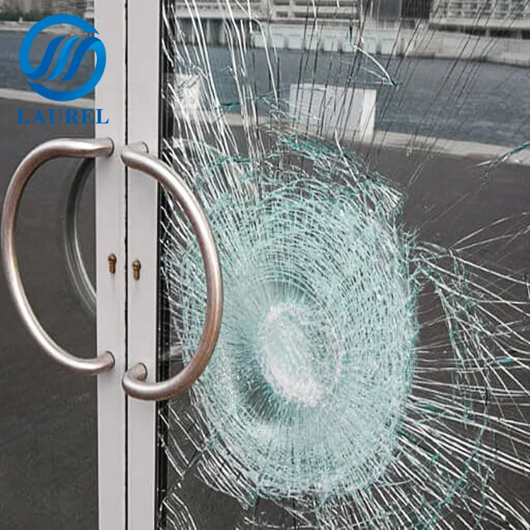 24mm triple bullet proof laminated glass door and windows