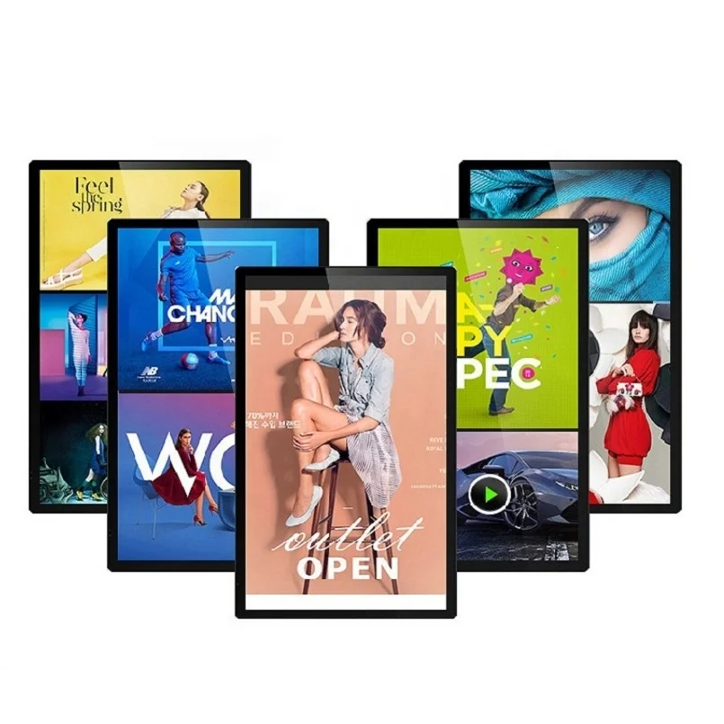 On sale internet control Android WIFI advertising TV digital signage player, HD LCD display advertising screen