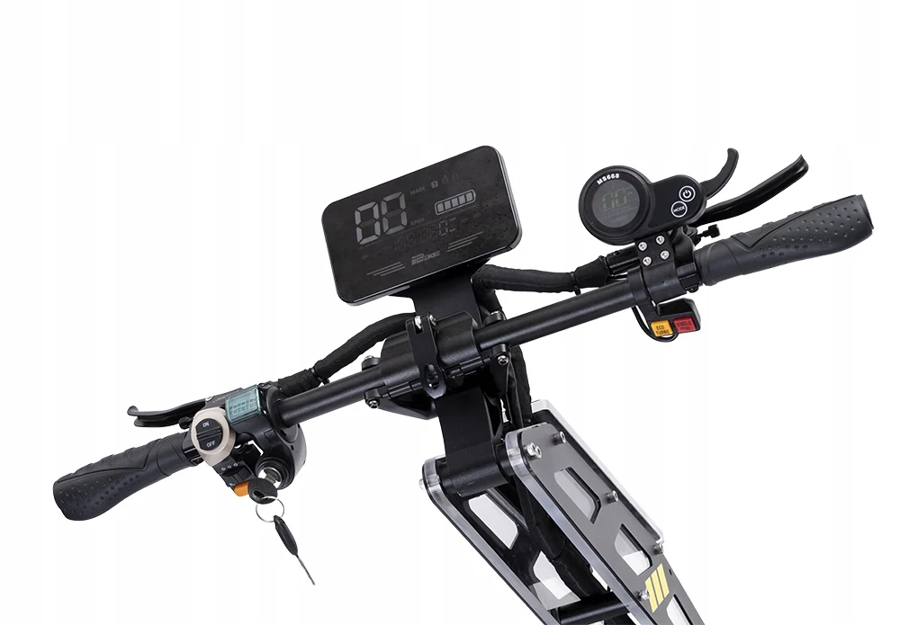 Мощный электрический скутер для взрослых со склада в ЕС, 8000 Вт, 80 км/ч, с толстыми шинами, 60 в, 14 дюймов, двухмоторный внедорожный электрический скутер с сиденьем