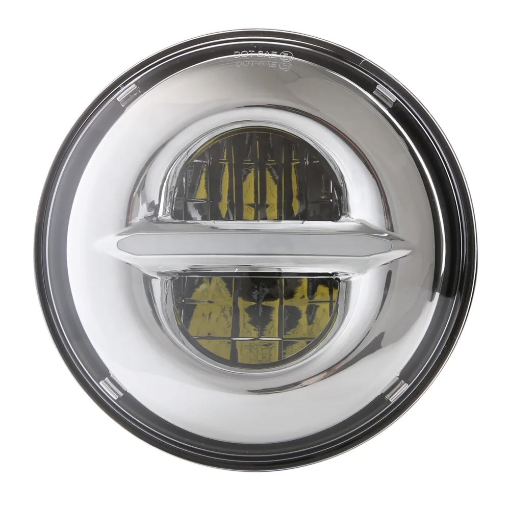 7 inch 55W 12v Headlight motorcycle round headlight high/low led headlight for Harley Davidson motorcycle with parking light