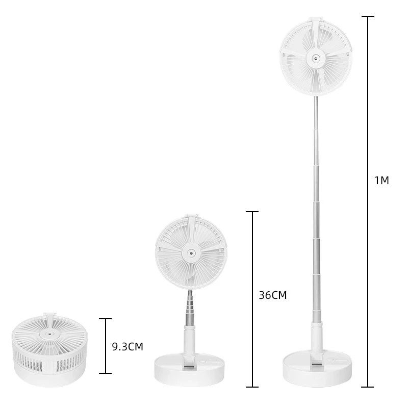 Portable Desk Electric Floor Computer Table Fan Home Office Outdoor Electric Fans Rechargeable Low Noise Cooling Fan