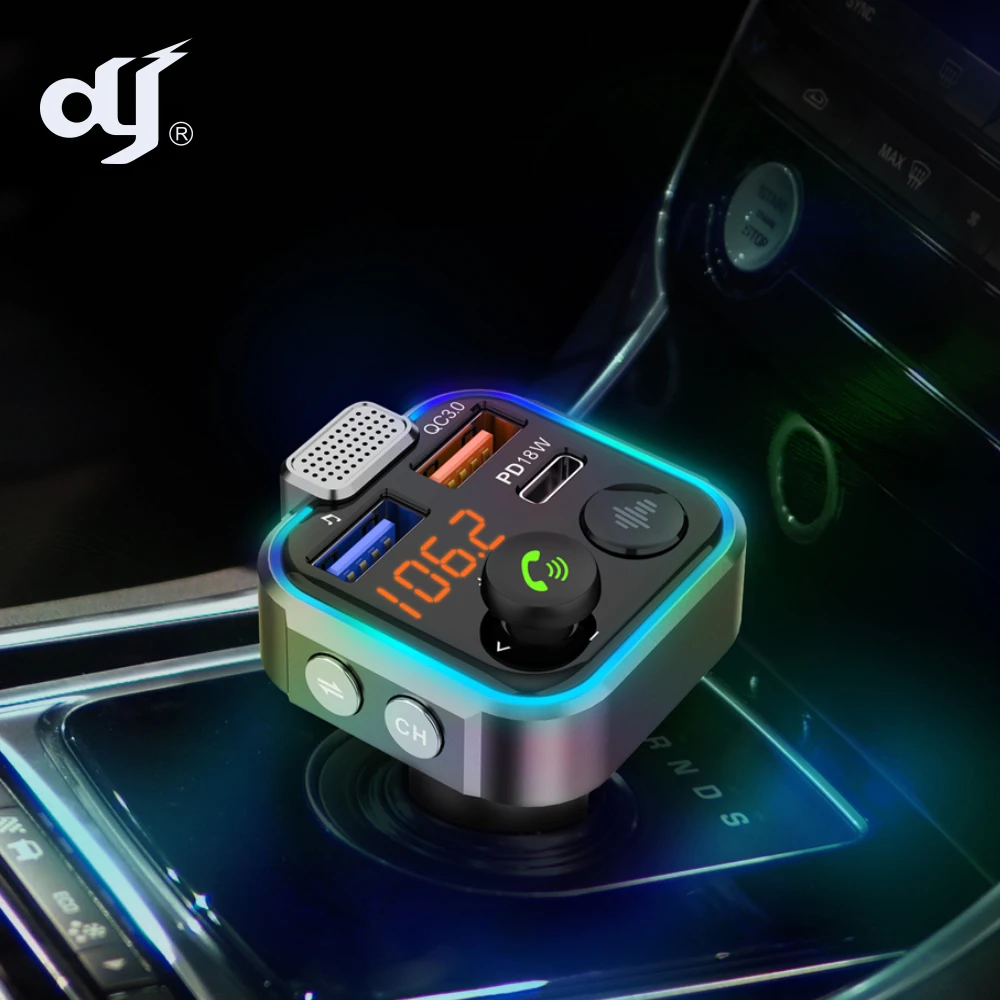  Новое поступление быстрая зарядка автомобильный FM-передатчик QC3.0 Bluetooth 5 0 комплект громкой