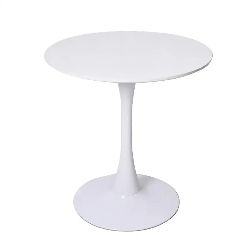 Simple Durable Design Home Furniture Dinner Table Round White Black MDF Tulip Dining Tables for Restaurant