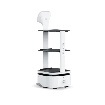 Интеллектуальный коммерческий робот для быстрого обслуживания ресторана с большим колесом официант Умной крышкой