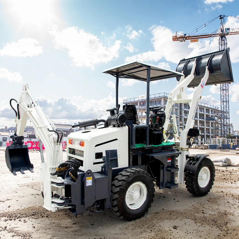 Epa mini tractor with backhoe and front end loader china 4x4 backhoe loader excav