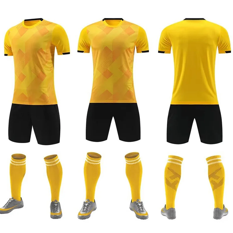 Factory Wholesale Custom Design Your logo Quick Dry Team Sportswear Kits Polyester Club Soccer Uniforms