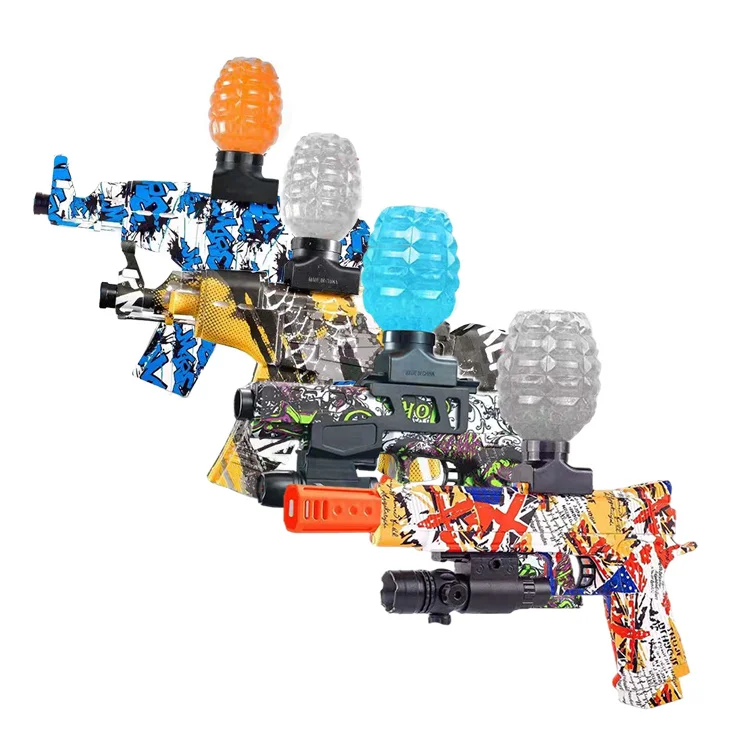 M416 P90 Akm47 Water Gel Beads Blaster Outdoor Toy Gel Water Ball Gun Bullet Gel Blaster Gun Electric