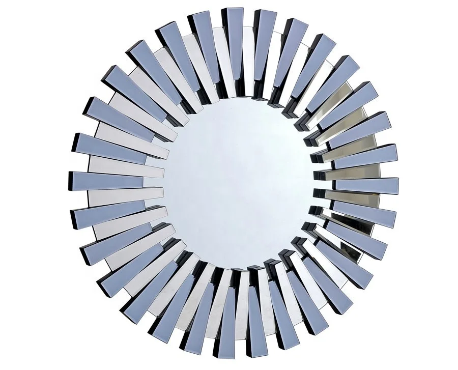New arrival 3D sunburst round decorative wall mirror