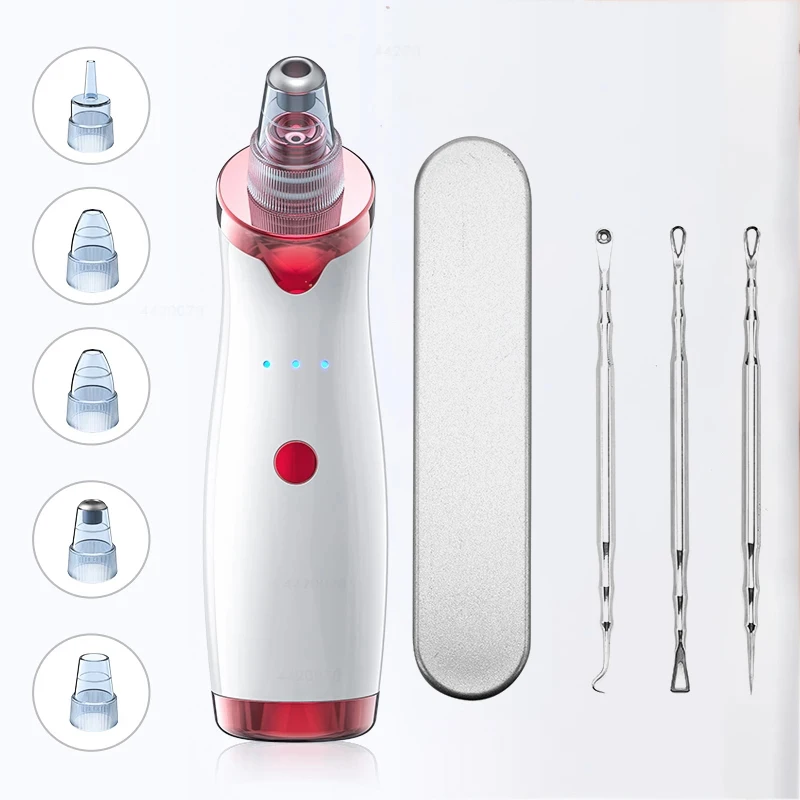 New arrivals wholesale price electric pore cleaner blackhead remover kit portable mini facial whitehead blackhead remover vacuum