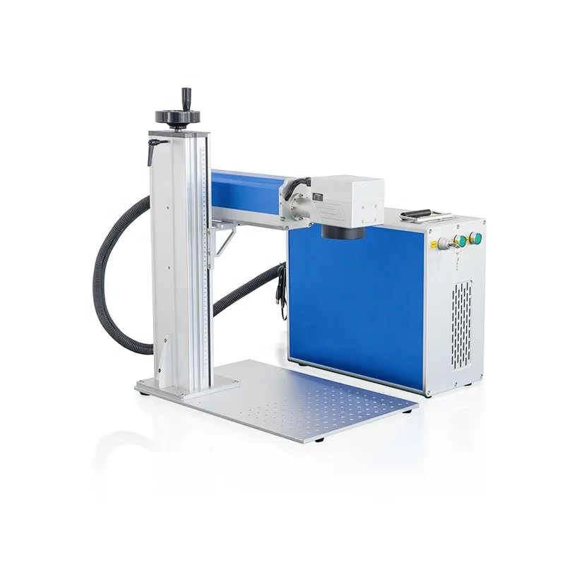 20w 30w 50w 60w RAYCUS laser source Metal Card name logo rotary Label Engrave Fiber Laser Marking Machine Engraving engraver