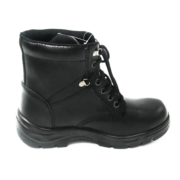 middle cut smooth leather high heel security guard office women safety boots Malaysia