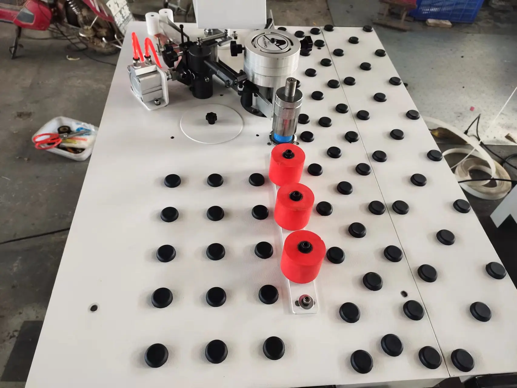 Curved line PVC edge banding machine furniture  bevel edge 45 degree manual edge banding machine