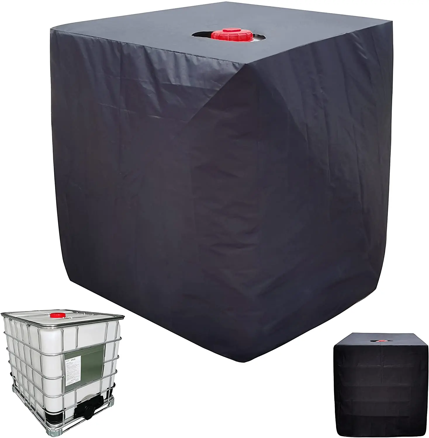 IBC тотализатор Крышка для 1000L на открытом воздухе 275 галлонов дождь бочка бак для воды защитная крышка 420D из ткани премиум-класса