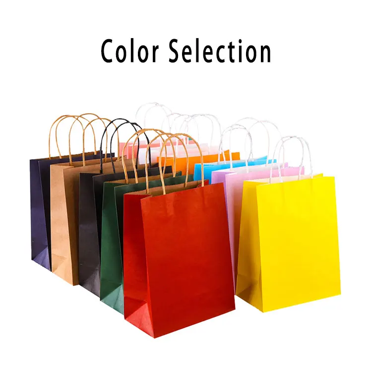 Big Size Wholesale Price Brown Kraft Paper Bag With Custom Print Logo Shopping Paper Bag