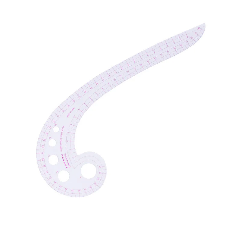 Clothing garment pattern design plate making version sewing french curve ruler cutting grading arc straight soft tailor ruler