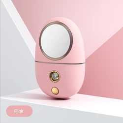 Зарядка и пополнение воды нано ионный Usb-отпариватель для лица распылитель для лица с зеркалом