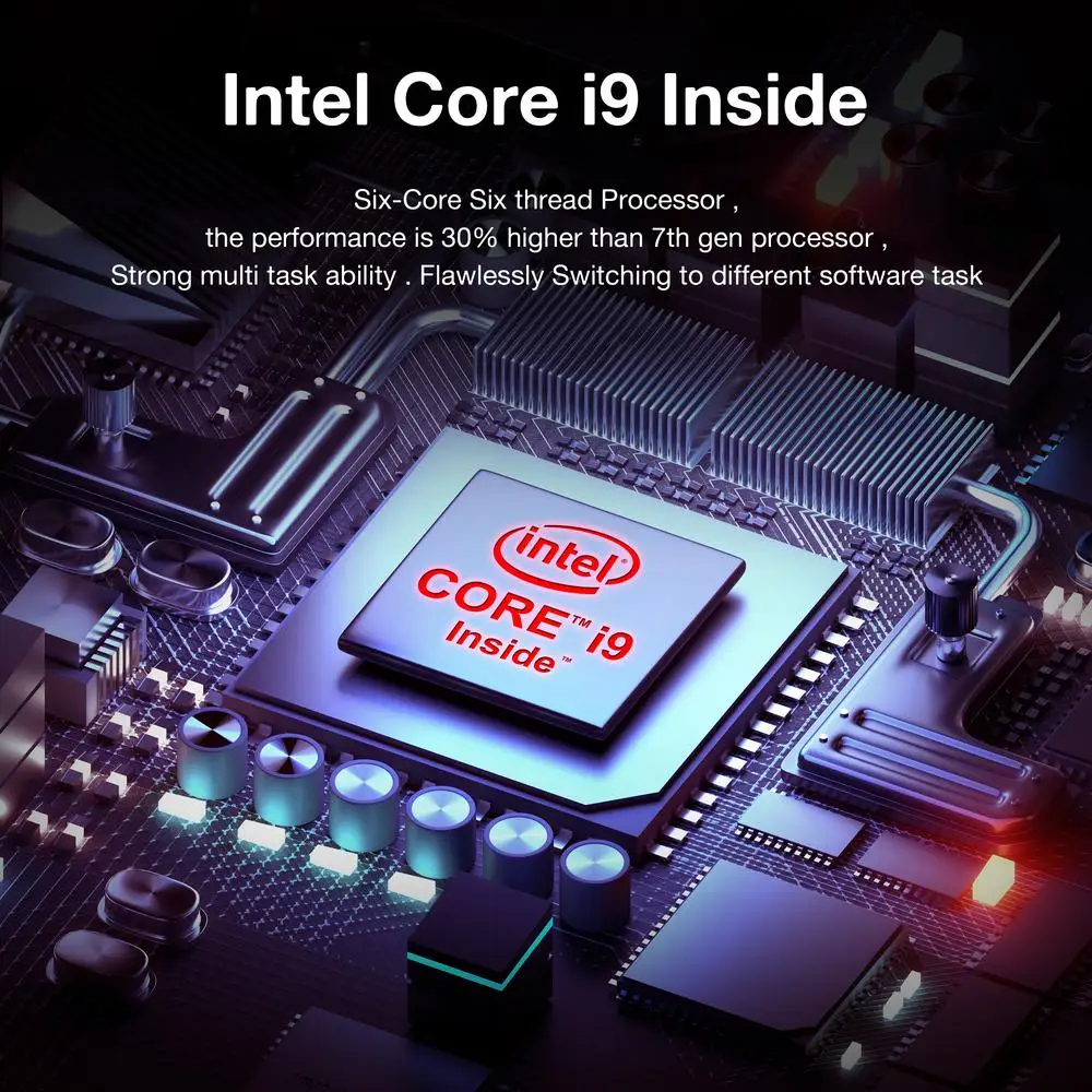 Новейший Intel Core I5 9300H/Intel I7 9750H/Intel I9 8950HK Win10 GX01 компактный игровой мини-ПК gtx для настольного
