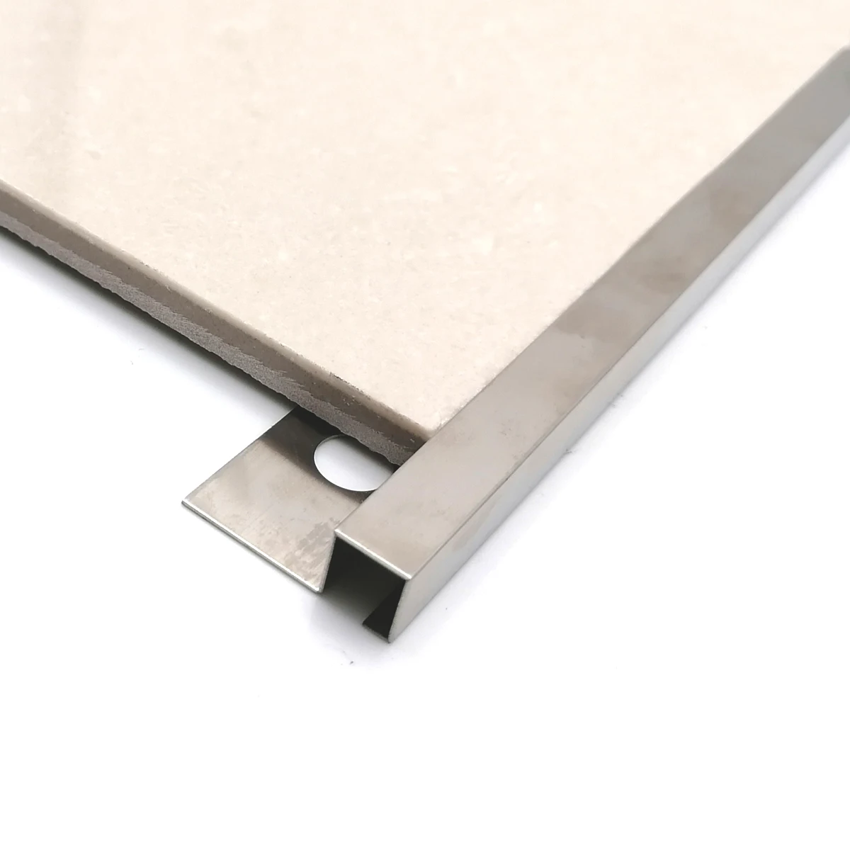 Hot Selling High Quality Silver  Square L-Shaped Stainless Steel Tile Decorative Strip For Home