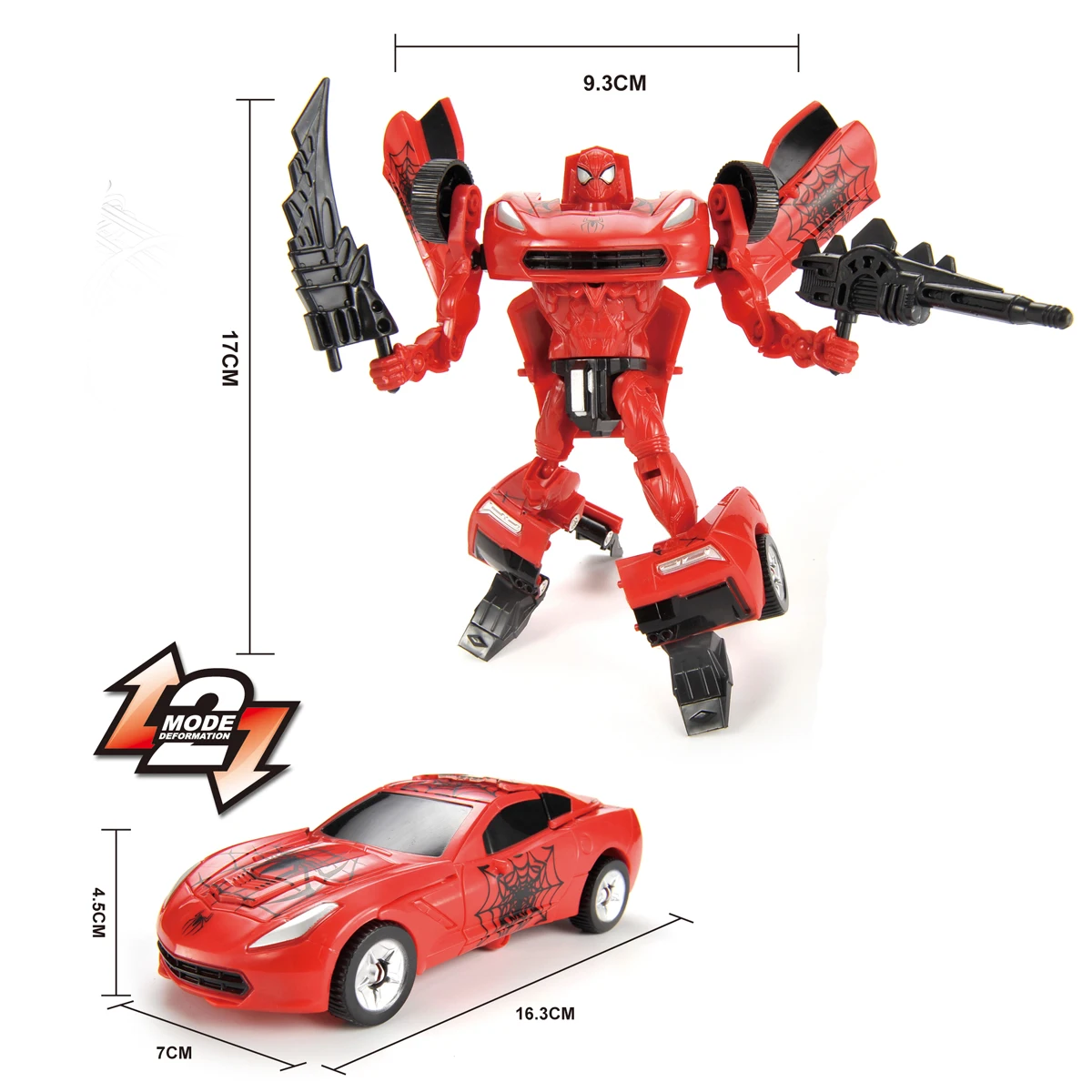 new wholesale battle game deformation warrior toy series with forward & backward