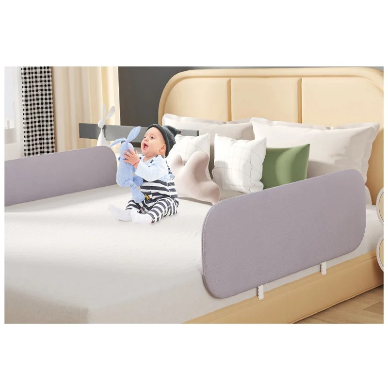 Baby bed side protection baby safety fence foldable bed rails for baby king size bed