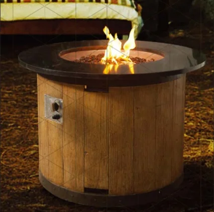 Heizung Gas Burning Fire Pit Outdoor Propane Gas Burning MGO Fire Pit Bonfire Smokeless Fireplace Heater Chimenea Furnace