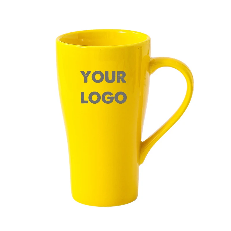 Custom 17oz Large Ceramic Tea Mug Infuser Cup with Logo Tea Strainer Cup Gifts Christmas Porcelain Tea Cup with Infuser and Lid