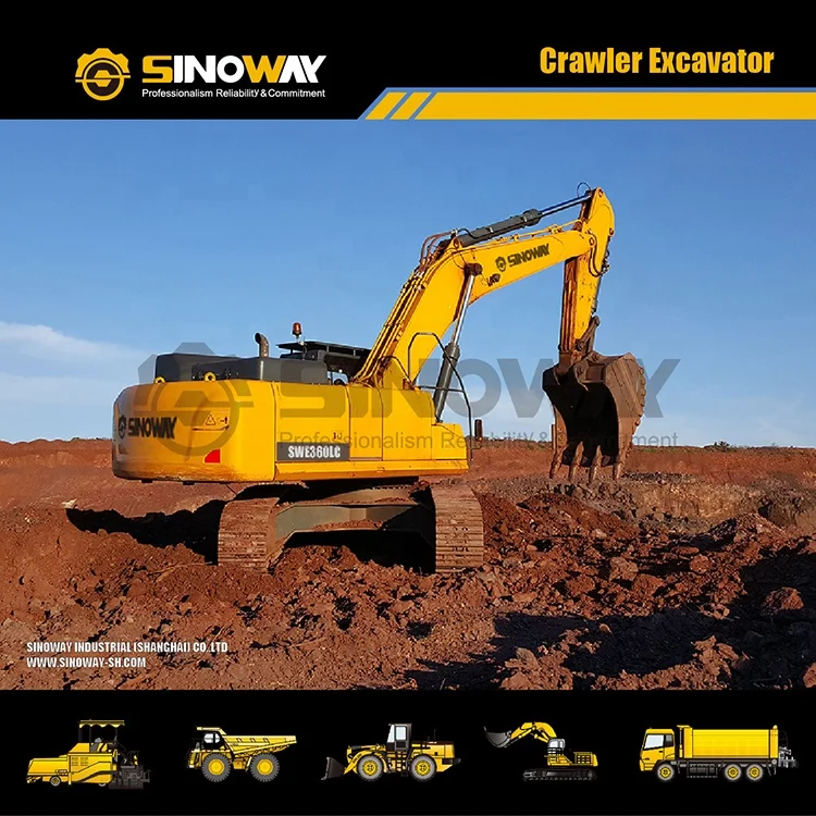 Chinese brand new 36 ton crawler excavator with factory price