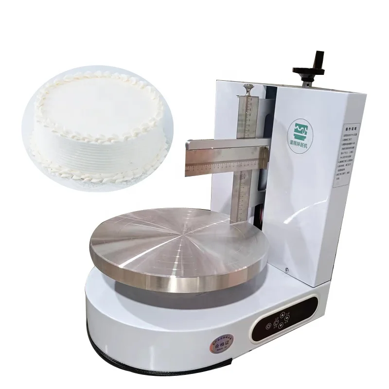 Semi Automatic Birthday Cake Cream Spreading Machine Cakes Plastering Cream Coating Filling Machine Cake Decorating Machines
