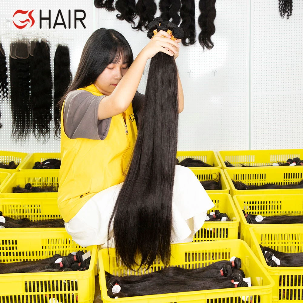 GS бесплатный образец, бразильские волосы из норки, класс 10 А, бразильские человеческие волосы для наращивания, выровненные кутикулы, чистые бразильские поставщики волос