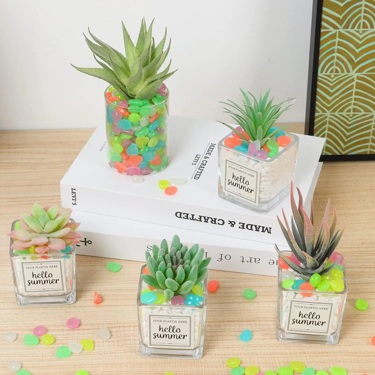 Wholesale Glow in The Dark Stones Glowing Rocks Luminous Pebbles for Outdoor Decor,Garden Yard