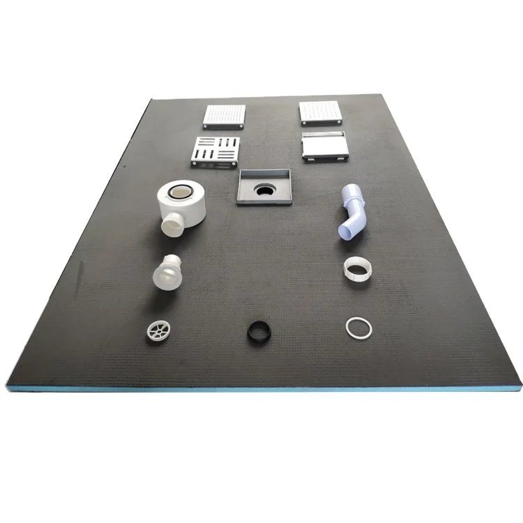 pre-sloped XPS Shower Tray shower pan with drain underlay tile for bathroom, shower system