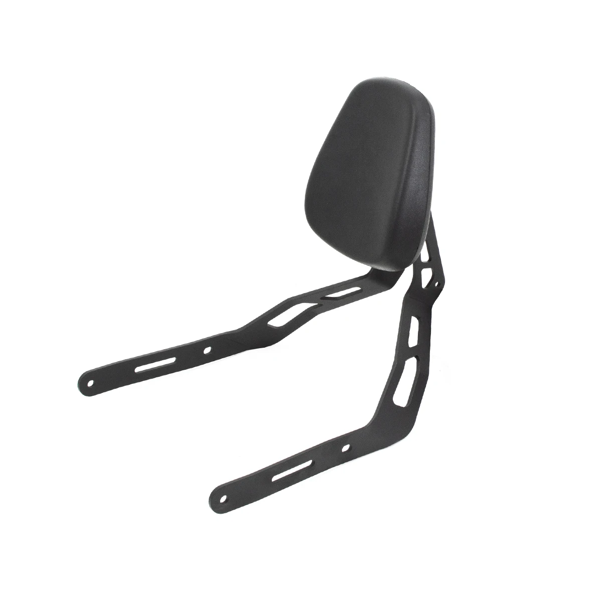 Motorcycle Gloss black Sissy bar Backrest luggage Rack Black Passenger Rear Seat Backrest Support Cushion For CFMOTO 450CL-C