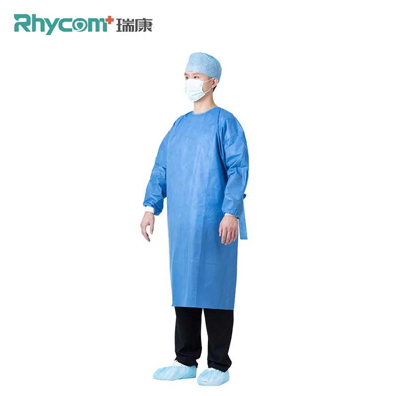 Rhycom 45g sms surgical gown hospital non woven disposable medical gown